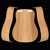 Figured Sapele Joined Back + Bent Side Set for Dreadnought Guitar - 017